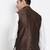 Vastramay men's brown silk blend nehru jacket