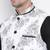 Vastramay men's white cotton linen blend nehru jacket