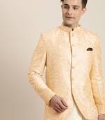 Men'S Cream Silk Blend Jodhpuri