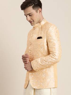 Men'S Cream Silk Blend Jodhpuri 3