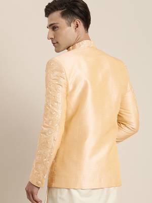 Men'S Cream Silk Blend Jodhpuri 4