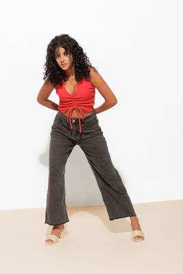 Urban sundari red cotton crop top pack of 1 3