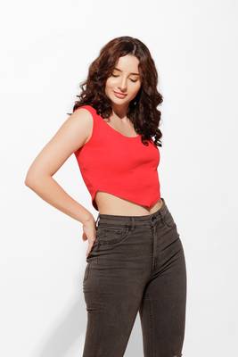 Urban sundari yellow cotton crop top pack of 1 2