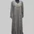 Gray color Full Sleeves Handmade Two Piece Jacket Style Moroccan Kaftan
