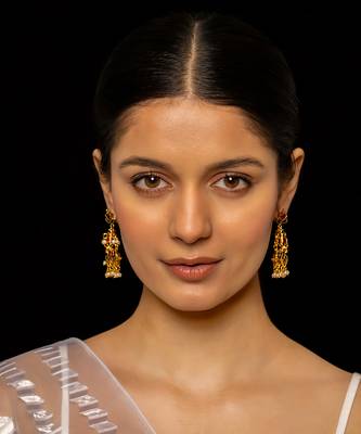 Multi coloured earrings 1