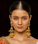 Multi coloured earrings