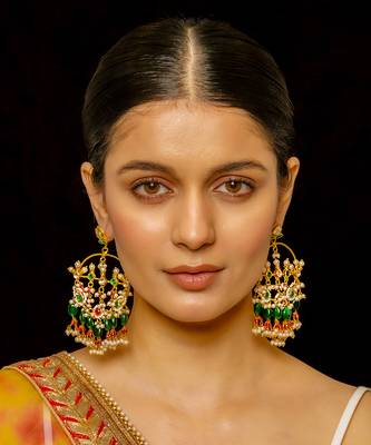 Multi coloured earrings 1