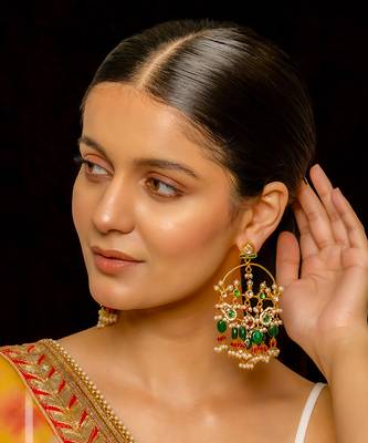 Multi coloured earrings 2