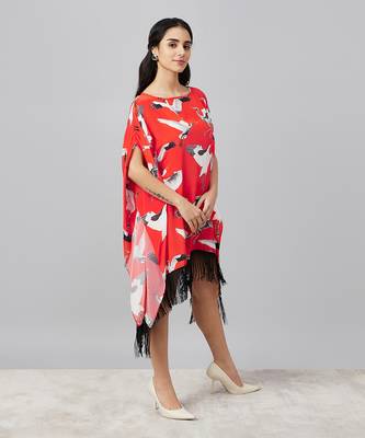Red flamingo short tunic 3