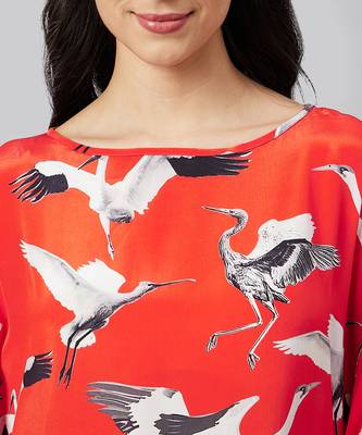 Red flamingo short tunic 5