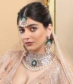 Fluoride & polki bridal necklace set