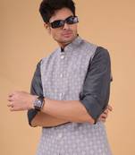 linen cotton jacket -udaipur collection