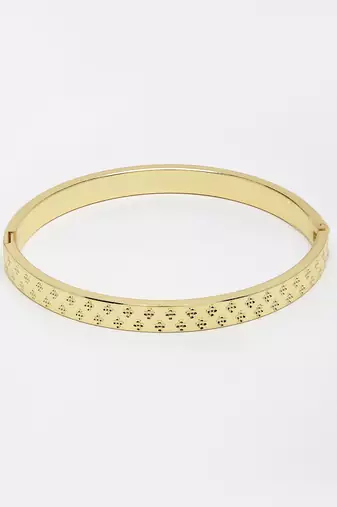 Men gold-plated stainless steel  kada bracelet