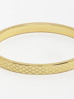 Men gold-plated stainless steel  kada bracelet 2