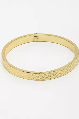 Men gold-plated stainless steel  kada bracelet