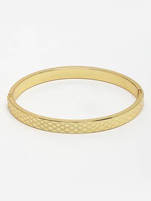 Men gold-plated stainless steel  kada bracelet 4