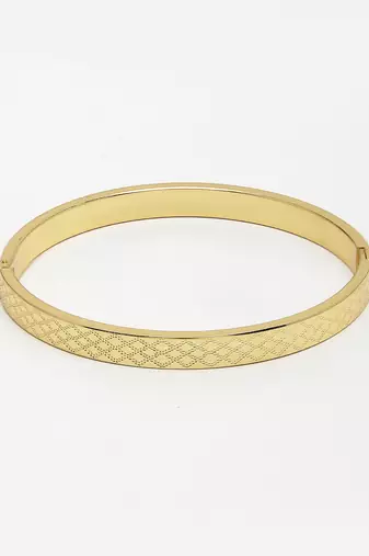 Men gold-plated stainless steel  kada bracelet