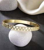Men gold-plated stainless steel  kada bracelet