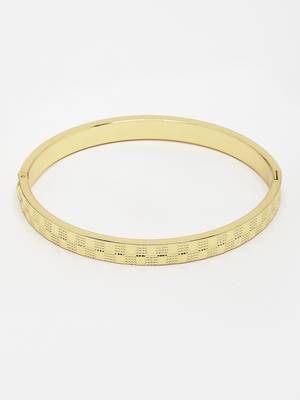 Men gold-plated stainless steel  kada bracelet 4