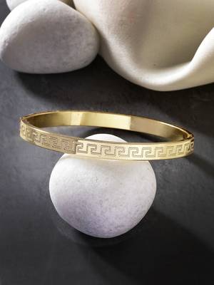 Men gold-plated stainless steel  kada bracelet 1