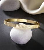 Men gold-plated stainless steel  kada bracelet