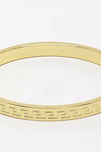 Men gold-plated stainless steel  kada bracelet