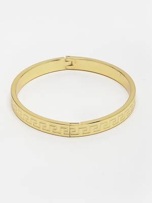 Men gold-plated stainless steel  kada bracelet 3