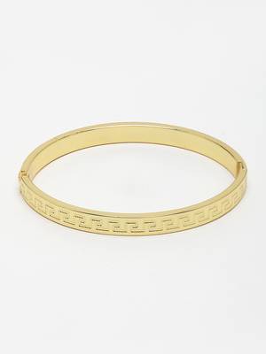 Men gold-plated stainless steel  kada bracelet 4