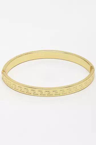 Men gold-plated stainless steel  kada bracelet