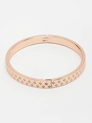 Men rose gold stainless steel kada bracelet 3