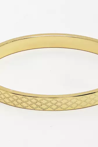 Men set of 2 gold & black rhodium-plated  stainless steel kada bracelet