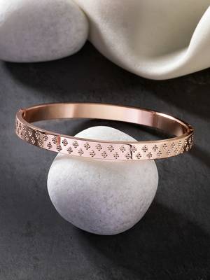 Men set of 2 rhodium-plated stainless steel kada bracelet 2