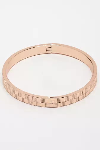 Men set of 2 rhodium-plated stainless steel kada bracelet