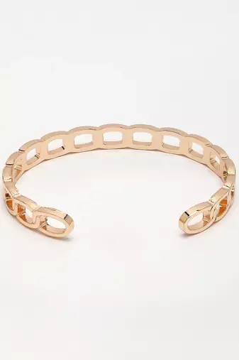 Men set of 2 rhodium-plated  metal cuff bracelet