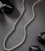 Men silver-plated  stainless steel chain