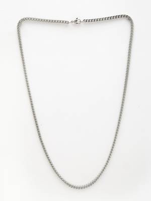 Men silver-plated  stainless steel chain 2