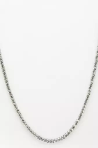 Men silver-plated  stainless steel chain