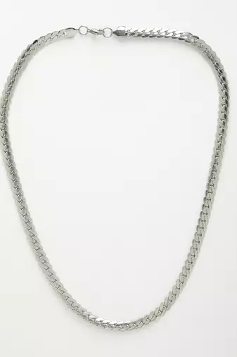 Men silver-plated  stainless steel chain