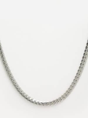 Men silver-plated  stainless steel chain 3