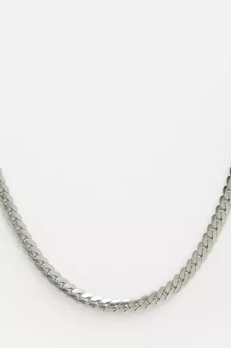 Men silver-plated  stainless steel chain