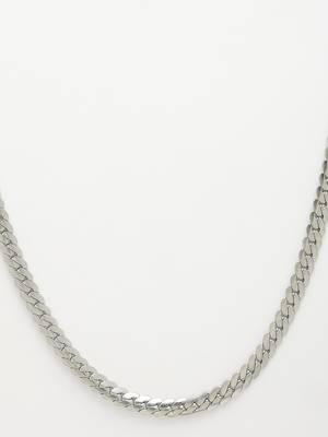 Men silver-plated  stainless steel chain 4