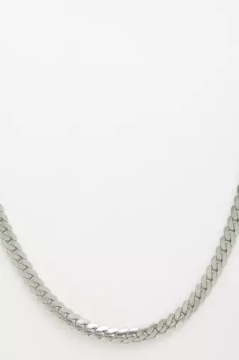 Men silver-plated  stainless steel chain