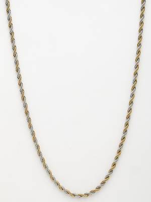 Men rhodium-plated stainless steel chain 3