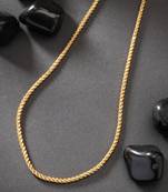 Men gold-plated stainless steel chain