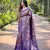 Multi Violet Color Kanchipattu silk blend Weaving Saree