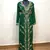 Dark Green color Full Sleeves Handmade Moroccan Kaftan 