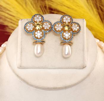 Natural fresh water pearls set from hyderabad 2