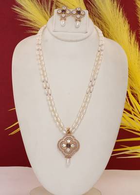 Natural fresh water pearls set from hyderabad 1