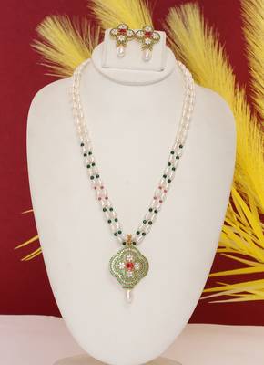 Natural fresh water pearls set from hyderabad 1
