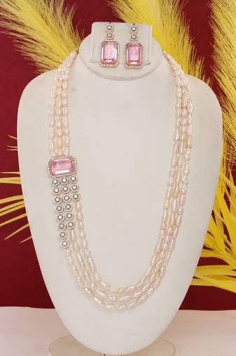 Natural fresh water pearls set from hyderabad